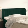 Tête de lit avec oreilles Vert foncé 83x23x78/88 cm Velours 619892619892