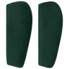 Tête de lit avec oreilles Vert foncé 83x23x78/88 cm Velours 619892619892