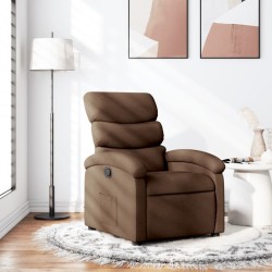 Fauteuil inclinable Marron Tissu 619896619896