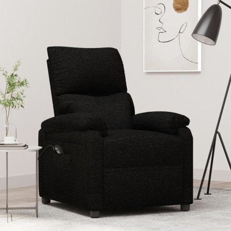 Fauteuil inclinable électrique Noir Tissu 619897619897