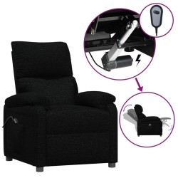 Fauteuil inclinable électrique Noir Tissu 619897619897