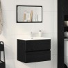Meuble de Lavabo de Salle de Bain Chêne noir 60 x 38,5 x 45 cm 619901619901