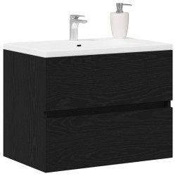 Meuble de Lavabo de Salle de Bain Chêne noir 60 x 38,5 x 45 cm 619901619901