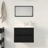 Meuble de Lavabo de Salle de Bain Chêne noir 60 x 38,5 x 45 cm 619901619901