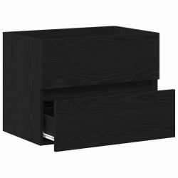 Meuble de Lavabo de Salle de Bain Chêne noir 60 x 38,5 x 45 cm 619901619901