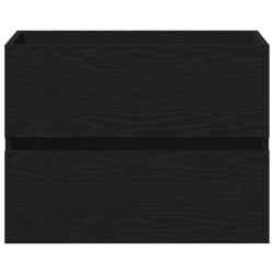 Meuble de Lavabo de Salle de Bain Chêne noir 60 x 38,5 x 45 cm 619901619901