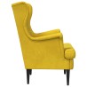 Fauteuil Jaune Velours 619902619902