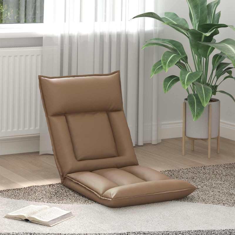 Fauteuil de sol ajustable Cappuccino Simili cuir 619905619905