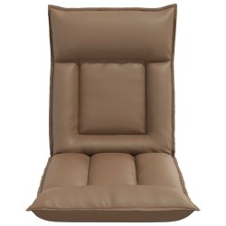 Fauteuil de sol ajustable Cappuccino Simili cuir 619905619905