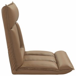 Fauteuil de sol ajustable Cappuccino Simili cuir 619905619905