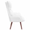 fauteuil Blanc 69 x 74 x 93 cm Simili cuir 619906619906