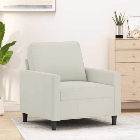 Fauteuil Crème 60 cm Velours 619907619907