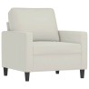 Fauteuil Crème 60 cm Velours 619907619907