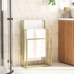 Porte-serviettes sur pied Doré 48x24x79 cm Fer 619908619908