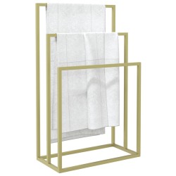 Porte-serviettes sur pied Doré 48x24x79 cm Fer 619908619908