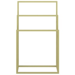 Porte-serviettes sur pied Doré 48x24x79 cm Fer 619908619908
