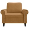 Fauteuil Marron 60 cm Velours 619909619909