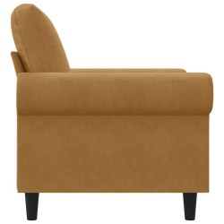 Fauteuil Marron 60 cm Velours 619909619909