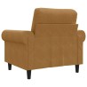 Fauteuil Marron 60 cm Velours 619909619909
