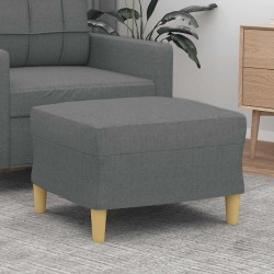 Repose-pied Gris foncé 60x50x41 cm Tissu 619910619910