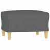 Repose-pied Gris foncé 60x50x41 cm Tissu 619910619910