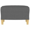Repose-pied Gris foncé 60x50x41 cm Tissu 619910619910