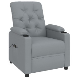 Fauteuil inclinable électrique Gris clair Tissu 619914619914