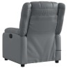 Fauteuil de massage inclinable gris similicuir 619916619916