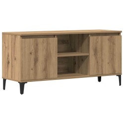 Meuble TV chêne artisanal 102x35x50 cm bois d'ingénierie 619923619923