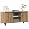 Meuble TV chêne artisanal 102x35x50 cm bois d'ingénierie 619923619923