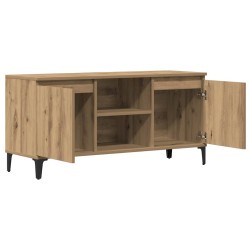 Meuble TV chêne artisanal 102x35x50 cm bois d'ingénierie 619923619923