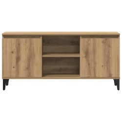 Meuble TV chêne artisanal 102x35x50 cm bois d'ingénierie 619923619923