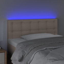 Tête de lit à LED Cappuccino 100x5x78/88 cm Similicuir 619925619925