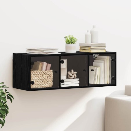 Meuble mural Chêne noir 102 x 37 x 35 cm Bois d'ingénierie 619930619930