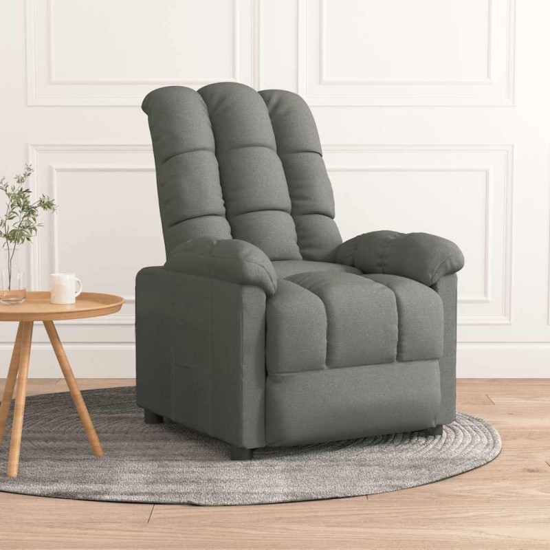 Fauteuil inclinable Gris foncé Tissu 619933619933