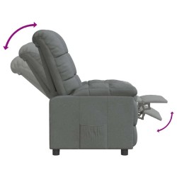 Fauteuil inclinable Gris foncé Tissu 619933619933