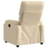 Fauteuil inclinable en tissu crème 619934619934
