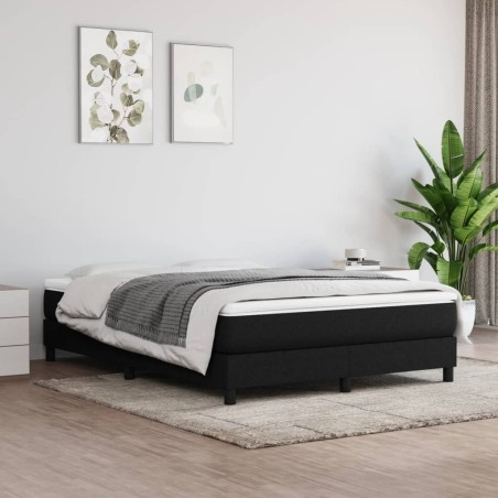 Matelas de lit à ressorts ensachés fermeté moyenne Noir 140x190x20 cm Tissu 619935619935