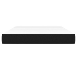 Matelas de lit à ressorts ensachés fermeté moyenne Noir 140x190x20 cm Tissu 619935619935