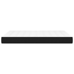 Matelas de lit à ressorts ensachés fermeté moyenne Noir 140x190x20 cm Tissu 619935619935