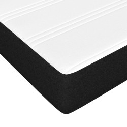 Matelas de lit à ressorts ensachés fermeté moyenne Noir 140x190x20 cm Tissu 619935619935