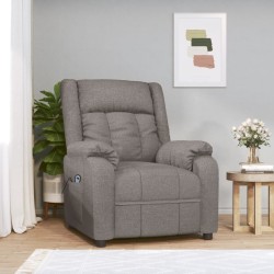 Fauteuil inclinable électrique Taupe Tissu 619936619936