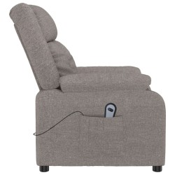 Fauteuil inclinable électrique Taupe Tissu 619936619936