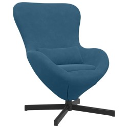 Fauteuil œuf Bleu 63 x 73 x 90 cm Velours 619937619937