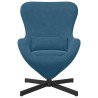 Fauteuil œuf Bleu 63 x 73 x 90 cm Velours 619937619937