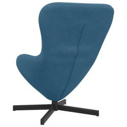 Fauteuil œuf Bleu 63 x 73 x 90 cm Velours 619937619937