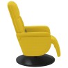 Fauteuil inclinable de massage avec repose-pied jaune velours 619938619938