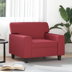 Fauteuil Rouge bordeaux 60 cm Similicuir 619939619939