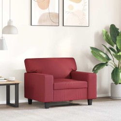 Fauteuil Rouge bordeaux 60 cm Similicuir 619939619939