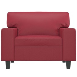 Fauteuil Rouge bordeaux 60 cm Similicuir 619939619939